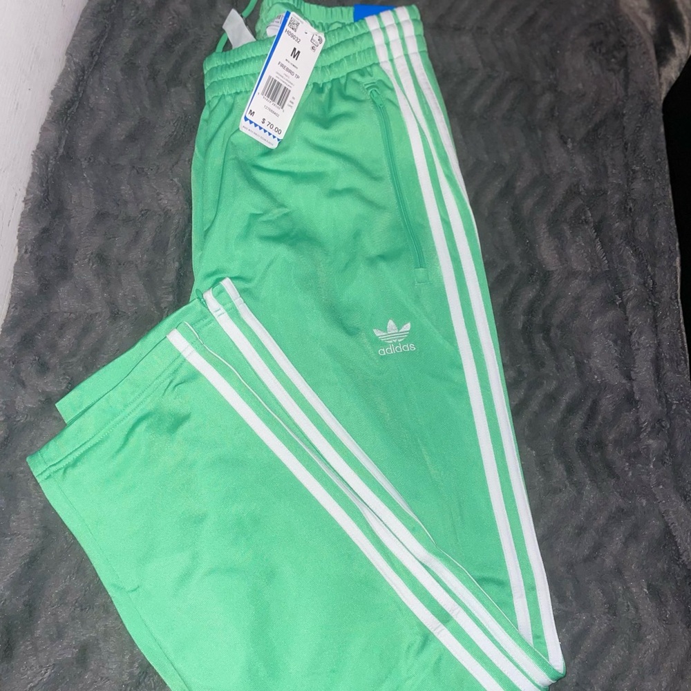 Mint Green Adidas Track Pants